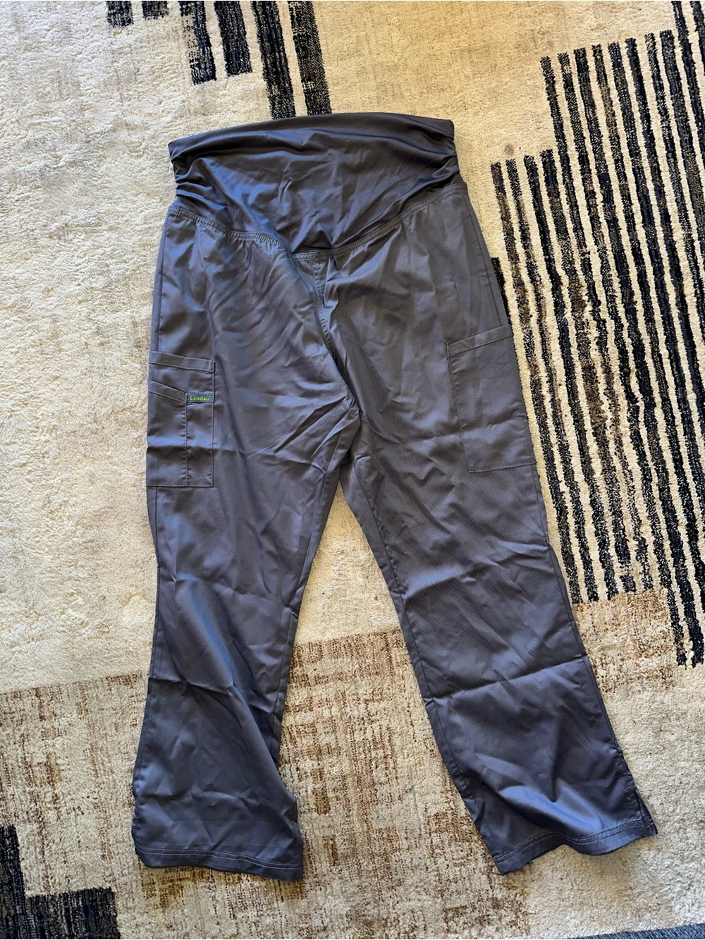 Landau Women's Scrub Pants in Charcoal Gray